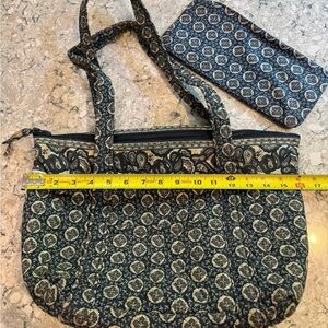 Vera Bradley Maison Blue and Cream Tote
